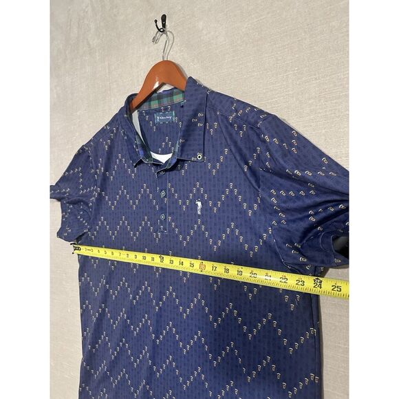 William Murray Men's Performance Golf Polo Shirt‎  Beer Keep Em Coming Blue XXL - Picture 5 of 7